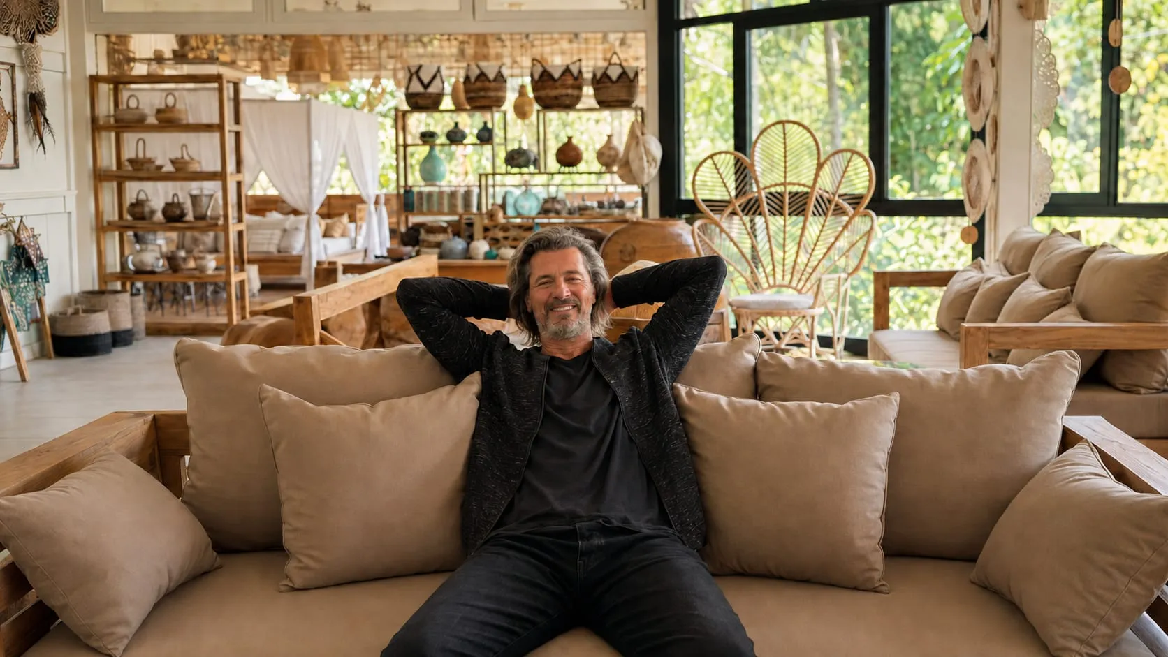 Gianluca Bedin nello showroom
